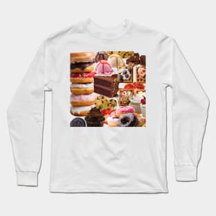 Cakes collage Long Sleeve T-Shirt